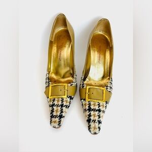 Dolce & Gabbana Houndstooth Heels - Made in Italy 37